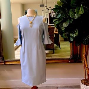 Teri Jon Ice Blue Cocktail Dress Size 8
